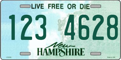NH license plate 1234628