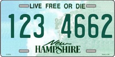 NH license plate 1234662