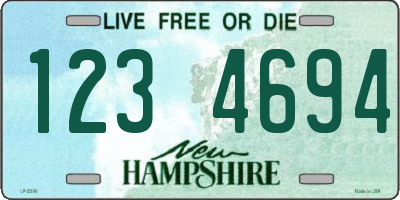 NH license plate 1234694