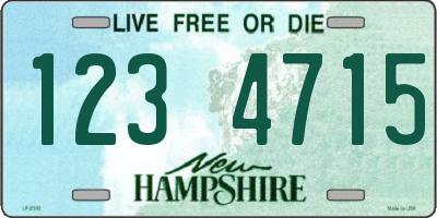 NH license plate 1234715