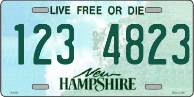 NH license plate 1234823