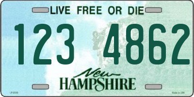 NH license plate 1234862