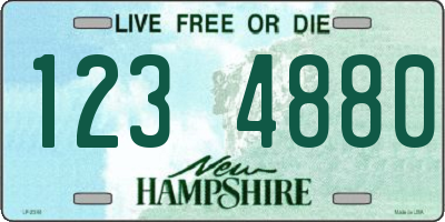 NH license plate 1234880