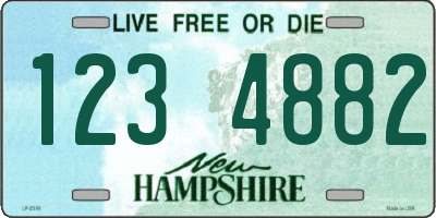 NH license plate 1234882