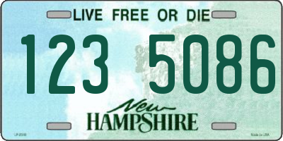 NH license plate 1235086