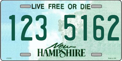 NH license plate 1235162