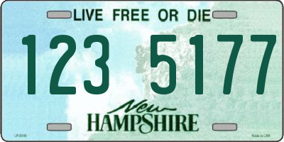NH license plate 1235177