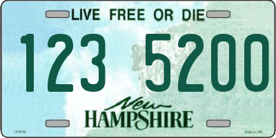 NH license plate 1235200
