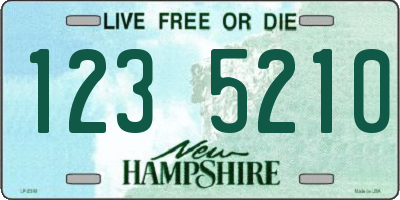 NH license plate 1235210