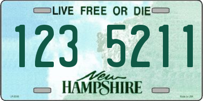 NH license plate 1235211