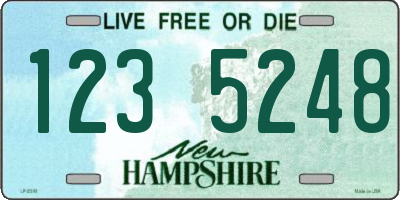 NH license plate 1235248