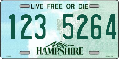 NH license plate 1235264