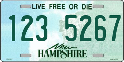 NH license plate 1235267