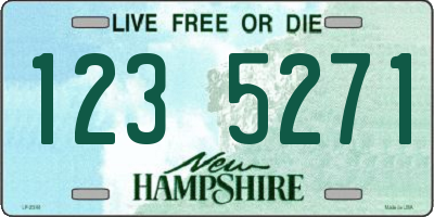 NH license plate 1235271