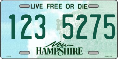 NH license plate 1235275