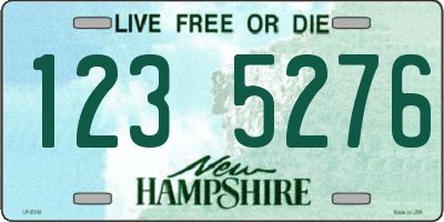 NH license plate 1235276