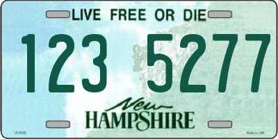 NH license plate 1235277