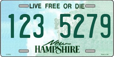 NH license plate 1235279
