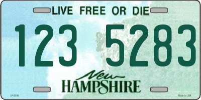 NH license plate 1235283
