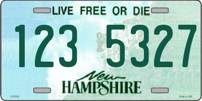 NH license plate 1235327