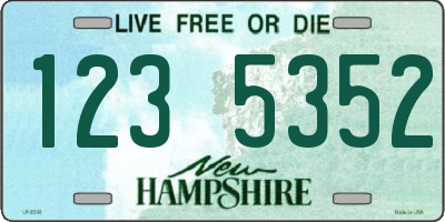 NH license plate 1235352
