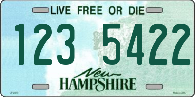NH license plate 1235422