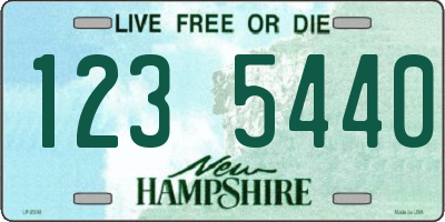 NH license plate 1235440