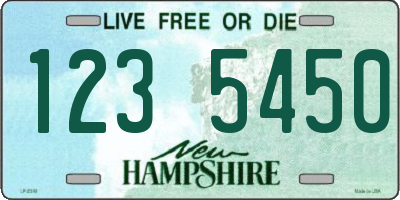 NH license plate 1235450