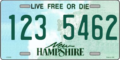 NH license plate 1235462