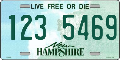 NH license plate 1235469