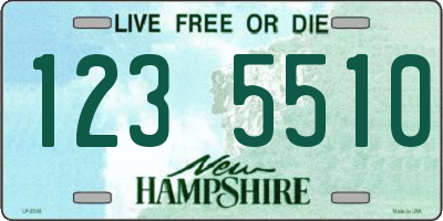 NH license plate 1235510