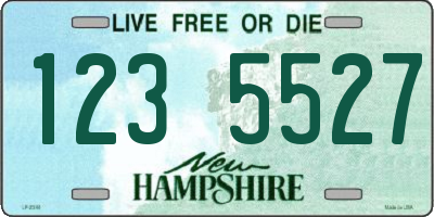 NH license plate 1235527