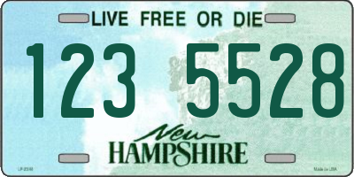 NH license plate 1235528