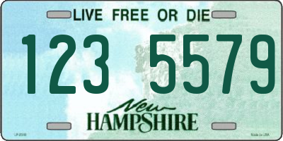 NH license plate 1235579