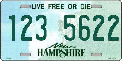 NH license plate 1235622