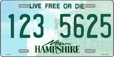 NH license plate 1235625