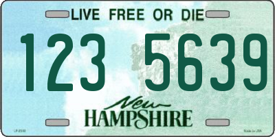 NH license plate 1235639