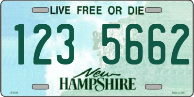NH license plate 1235662