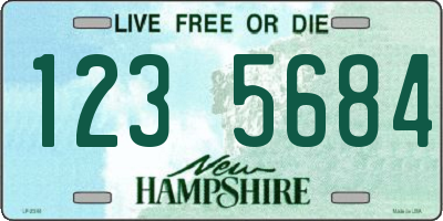 NH license plate 1235684