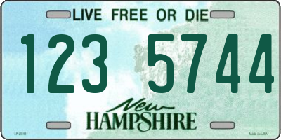 NH license plate 1235744