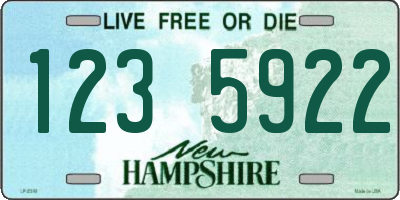 NH license plate 1235922