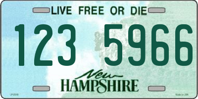 NH license plate 1235966