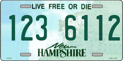 NH license plate 1236112