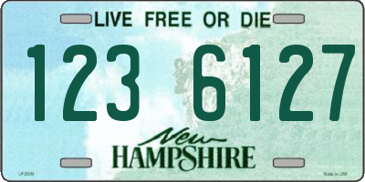 NH license plate 1236127