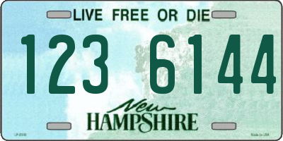 NH license plate 1236144