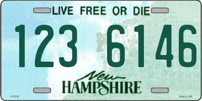 NH license plate 1236146