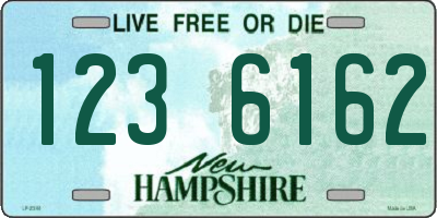 NH license plate 1236162