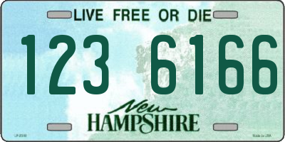 NH license plate 1236166