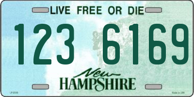NH license plate 1236169