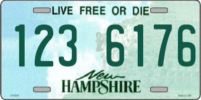 NH license plate 1236176